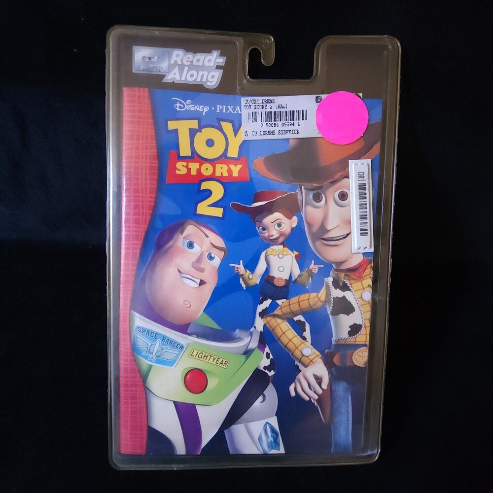Vintage Pixar Disney Read Along Toy Story 2 Cassette Tape w/ 24 Page Book